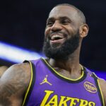 Lakers star LeBron James against the Washington Wizards