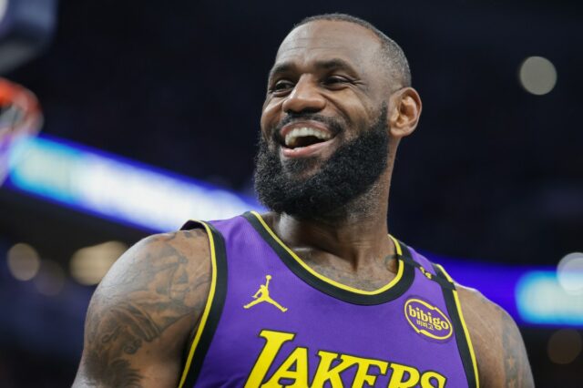 Lakers star LeBron James against the Washington Wizards