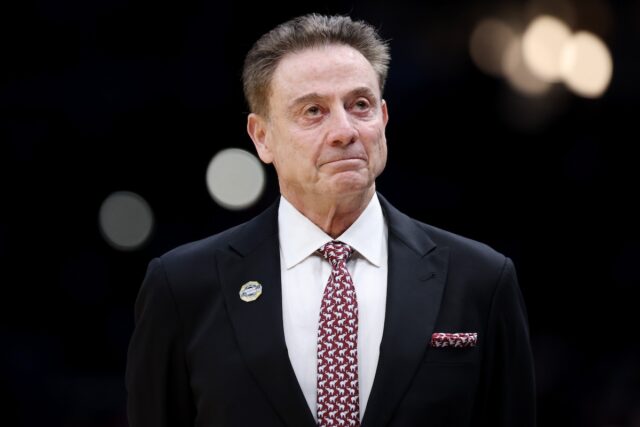 St. John's head coach Rick Pitino against Duke Blue Devils