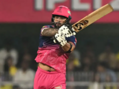 Riyan Parag vence o sorteio e decide rebater primeiro contra Kolkata Knight Riders Riyan Parag vence o sorteio e decide rebater primeiro contra Kolkata Knight Riders