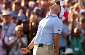 Rory McIlroy vence Masters e se torna o quarto campeão consecutivo Rory McIlroy em ação.