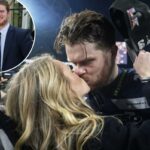 Sam Darnold se casa com Katie Hoof de repente cercado por estrelas da NFL