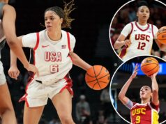 Saniyah Hall dará ao trio de superestrelas do basquete feminino da USC Saniyah Hall dará ao trio de superestrelas do basquete feminino da USC