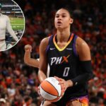 Satou Sabally assiste ao jogo entre o Kansas City Royals e o New York Yankees no Yankee Stadium em 17 de abril de 2026 na cidade de Nova York.