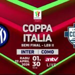 Sedang Berlangsung! Ao vivo da ANTV: Inter de Milão x Como na semifinal da Coppa Itália