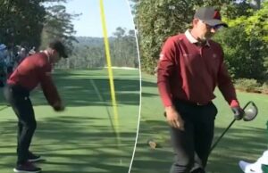 Sergio Garcia destrói motorista e recebe aviso em colapso selvagem do Masters Sergio Garcia (à direita) quebrou seu driver ao acertá-lo de frustração no segundo tee durante a rodada final do Masters em 12 de abril de 2026.