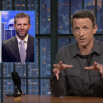 Seth Meyers destaca o acordo de US$ 24 milhões de Eric Trump com o Pentágono para sua startup de robôs