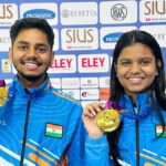 Shambhavi e Divyanshu conquistam o ouro do rifle de ar de equipe mista com pontuação recorde da ISSF Junior World Cup