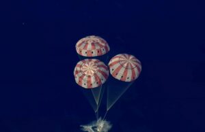 Splashdown do Artemis II: astronautas retornam à Terra após missão lunar Splashdown do Artemis II: astronautas retornam à Terra após missão lunar