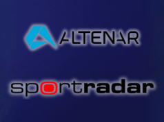 Sportradar enfrenta processo antitruste da Altenar por suposto bloqueio de acesso a dados de apostas Logotipos Altenar e Sportradar em fundo azul representando processos judiciais de dados de apostas esportivas e disputa de concorrência no mercado dos EUA