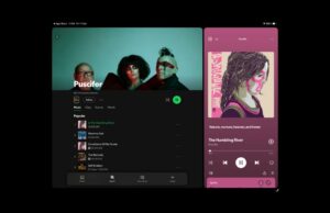 Spotify agora parece muito melhor em tablets e telefones dobráveis Redesenho do Spotify