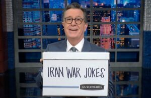 Stephen Colbert conta piadas sobre a guerra do Irã para Jimmy Kimmel quando o programa final se aproxima: ‘Aproveite, amigo!’ | Vídeo Peter Jackson, Stephen Colbert