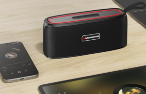 Substitua seu alto-falante Bluetooth quebrado enquanto este Monster à prova d’água custa apenas US $ 27 Alto-falante Bluetooth portátil Monster Shock, alto-falante sem fio verdadeiro, som estéreo alto de 30 W, alto-falante à prova d'água IPX6, reprodução de 17 horas, alto-falantes para casa/ao ar livre/viagens, presentes