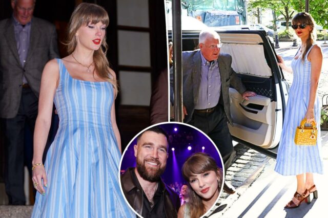 Taylor Swift abre a cobertura para jantar em Nova York com o pai Scott antes do casamento de Travis Kelce
