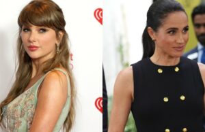 Taylor Swift e Meghan Markle nos preparam para usar saias longas e brancas HOLLYWOOD, CALIFÓRNIA - 26 DE MARÇO: Taylor Swift recebe o prêmio de Álbum Pop do Ano no palco durante o 2026 iHeartRadio Music Awards no Dolby Theatre em 26 de março de 2026 em Hollywood, Califórnia. (Foto de Monica Schipper/Getty Images)