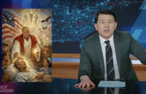 The Daily Show chama BS sobre Trumps AI Jesus post ser uma piada The Daily Show chama BS sobre Trumps AI Jesus post ser uma piada