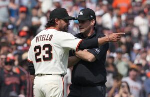 Tony Vitello marca primeiro na carreira na derrota do Giants contra o Mets San Francisco Giants manager Tony Vitello