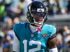 Travis Hunter reage ao boato sobre o plano dos Jaguars para ele na próxima temporada Jacksonville Jaguars star Travis Hunter against Seattle Seahawks