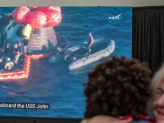 Tripulação Artemis II da NASA extraída da cápsula após retorno à Terra Tripulação Artemis II da NASA extraída da cápsula após retorno à Terra