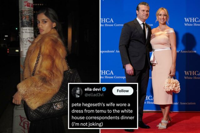 Troll 'Hot Girl for Zohran' criticado por ataque baixo ao vestido WHCD da esposa de Pete Hegseth
