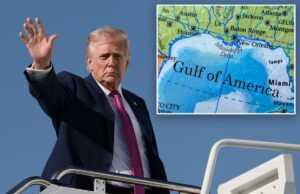 Trump discute sobre nomear o ‘Golfo da América’ com seu próprio nome Trump discute sobre nomear o 'Golfo da América' com seu próprio nome