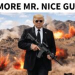 President Donald Trump wields a gun in a seemingly AI-generated image he shared on Truth Social