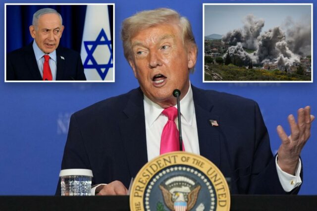 Trump emite um aviso contundente a Israel: 'Basta!'
