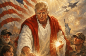 Trump exclui postagem com imagem que se retrata como Jesus após reação negativa Trump exclui postagem com imagem que se retrata como Jesus após reação negativa