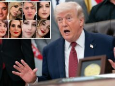 Trump pede ao Irão que liberte oito mulheres que supostamente serão enforcadas Colagem de oito fotos de mulheres, quatro na linha superior e quatro na linha inferior.