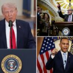 Trump processado por Schumer e Jeffries por ordem executiva para aumentar o envolvimento federal nas eleições