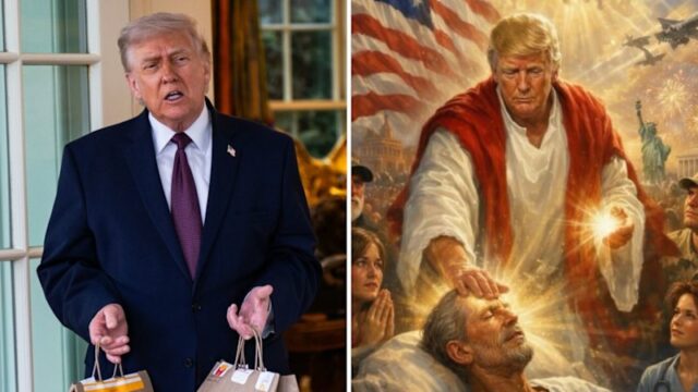 Trump reivindica posto de si mesmo enquanto Jesus o mostrava como ‘médico’
