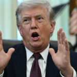 Donald Trump speaks after signing an executive order in the Oval Office of the White House in Washington, DC, on March 31, 2026.