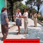 Um novo vídeo mostra a dupla de turistas britânicos assediando novamente um grupo de israelenses no Vietnã