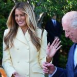 O rei Carlos III fez Melania Trump rir da nova colmeia da Casa Branca ontem