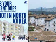 Uma organização sem fins lucrativos de extrema esquerda promove bizarramente a Coreia do Norte como uma utopia com moradia gratuita para nova-iorquinos sem dinheiro Uma organização sem fins lucrativos de extrema esquerda promove bizarramente a Coreia do Norte como uma utopia com moradia gratuita para nova-iorquinos sem dinheiro
