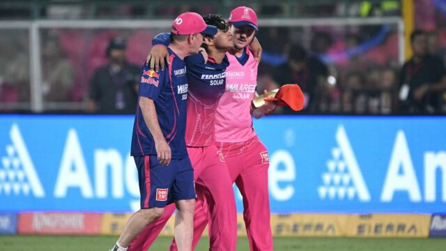 VÍDEO | O técnico de rebatidas do RR, Rathour, fornece atualizações sobre lesões em Vaibhav Sooryavanshi
