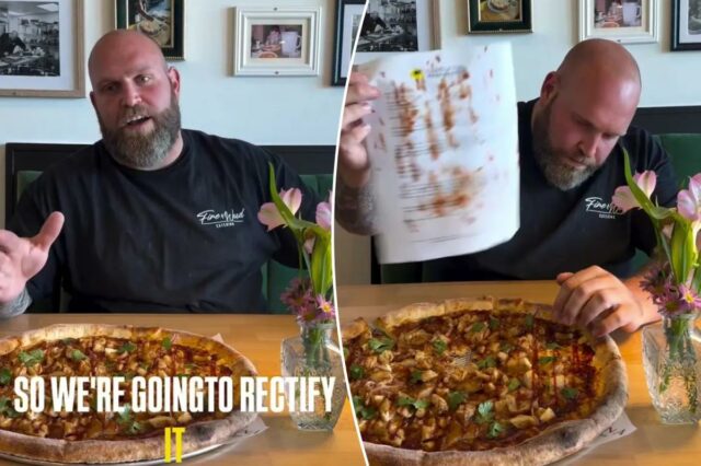 Veja a resposta brilhantemente crocante do proprietário da pizzaria de Veja a resposta brilhantemente crocante do proprietário da pizzaria de Los Angeles ao atrevido 'pare e desista' do CPK com pizza de frango com churrasco