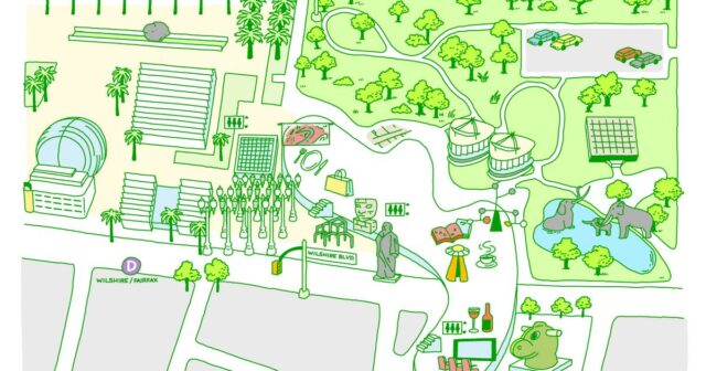 Venha para a escultura viva de Jeff Koons, fique para o vinho: um mapa das galerias David Geffen do LACMA
