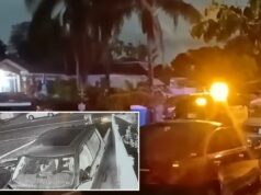 Vídeo aterrorizante captura suspeito de dirigir embriagado batendo em casa em North Hollywood depois de matar 2 pedestres Vídeo aterrorizante captura suspeito de dirigir embriagado batendo em casa em North Hollywood depois de matar 2 pedestres