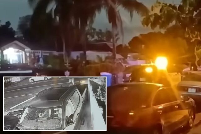 Vídeo aterrorizante captura suspeito de dirigir embriagado batendo em casa em North Hollywood depois de matar 2 pedestres
