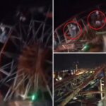 Vídeo aterrorizante mostra roda-gigante lotada desabando, ferindo dezenas de passageiros