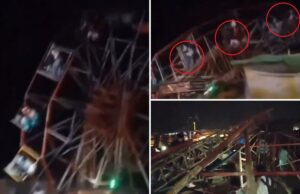 Vídeo aterrorizante mostra roda-gigante lotada desabando, ferindo dezenas de passageiros Vídeo aterrorizante mostra roda-gigante lotada desabando, ferindo dezenas de passageiros