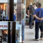 Vídeo aterrorizante mostra suposto incendiário loja de jeans True Religion em um enorme shopping SoCal