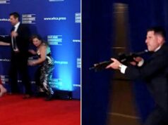 Vídeo captura momentos em que tiros foram disparados em jantar na Casa Branca Vídeo captura momentos em que tiros foram disparados em jantar na Casa Branca