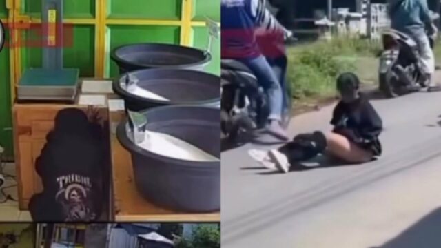 Virais! Tertangkap Basah Mau Curi Uang di Toko, Wanita Ini Mendadak Lepas Celana e Akting Jadi ODGJ
