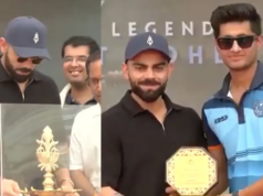 Virat Kohli inaugura uma filial da West Delhi Cricket Academy Virat Kohli inaugura uma filial da West Delhi Cricket Academy