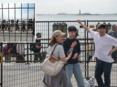 Vistas da Estátua da Liberdade de Battery Park bloqueadas por uma cerca preta: ‘Verdadeiramente injusto’ Vistas da Estátua da Liberdade de Battery Park bloqueadas por uma cerca preta: 'Verdadeiramente injusto'