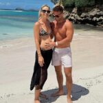 Vogue Williams anunciou que está esperando seu quarto filho com seu marido Spencer Matthews