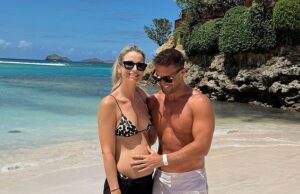 Vogue Williams está grávida! Apresentadora revela que está esperando seu quarto filho com o marido Spencer Matthews Vogue Williams anunciou que está esperando seu quarto filho com seu marido Spencer Matthews