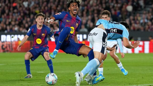 Yamal marca, mas se machuca na vitória do Barcelona sobre o Celta para restaurar a liderança da La Liga

